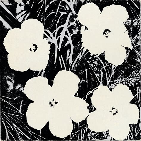 warhol flowers black and white 106